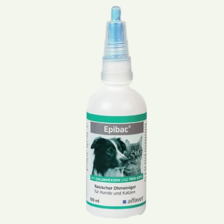 alfavet Epibac 100ml Ohrreiniger für Hund und Katze - MHD 01/2025